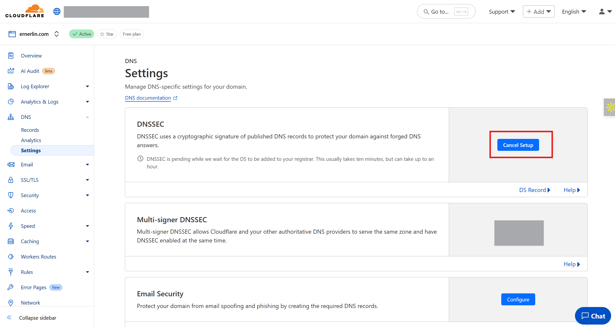 DNSSEC Configuration
